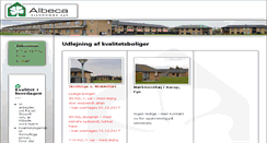 Desktop Screenshot of albeca.dk